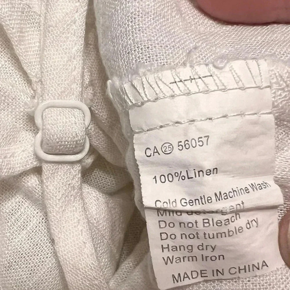 Princess Polly Daphne Top Crop Linen Lace Up Boho Beachy Resort 0 XS - Picture 4 of 5